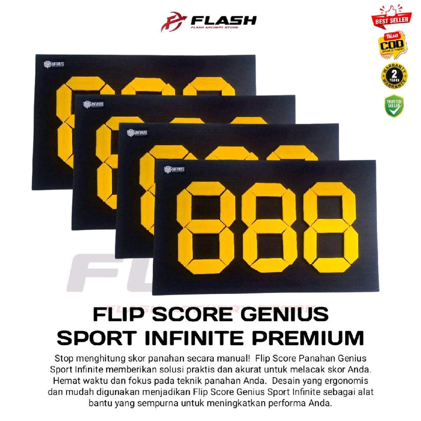 FLASH Flip Score Panahan Genius Sport Infinite Premium 3 Digit