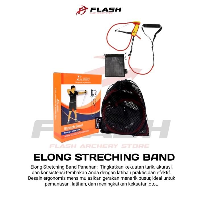 STRECHING BAND Untuk LATIHAN Kekuatan MEmanah (Merk ELONG)