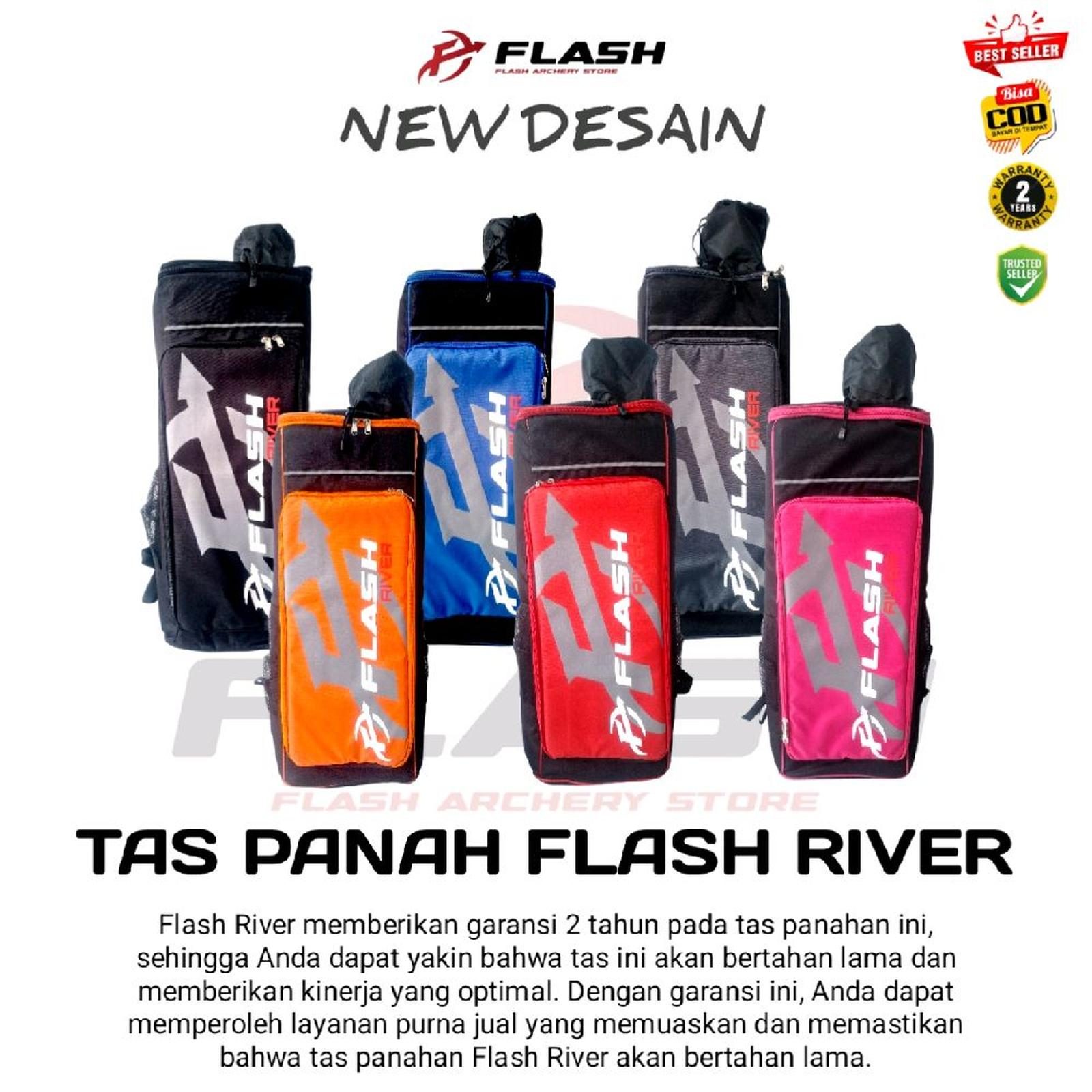 Tas Busur Panah Ransel Flash River Premium Bag Pack Outdoor