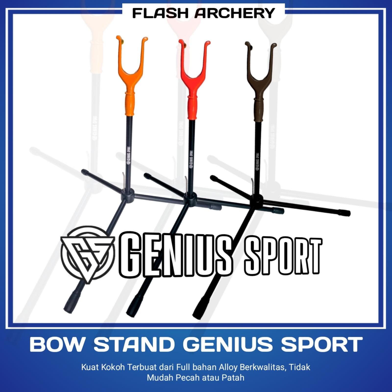 Bow Stand / Dudukan Busur Recurve Standard Bow Genius Sport Full Body Allumunium